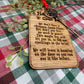 Santa’s Magic Key Ornament | Laser Engraved Wood Tag & Metal Key | No Chimney Christmas Tradition for Kids