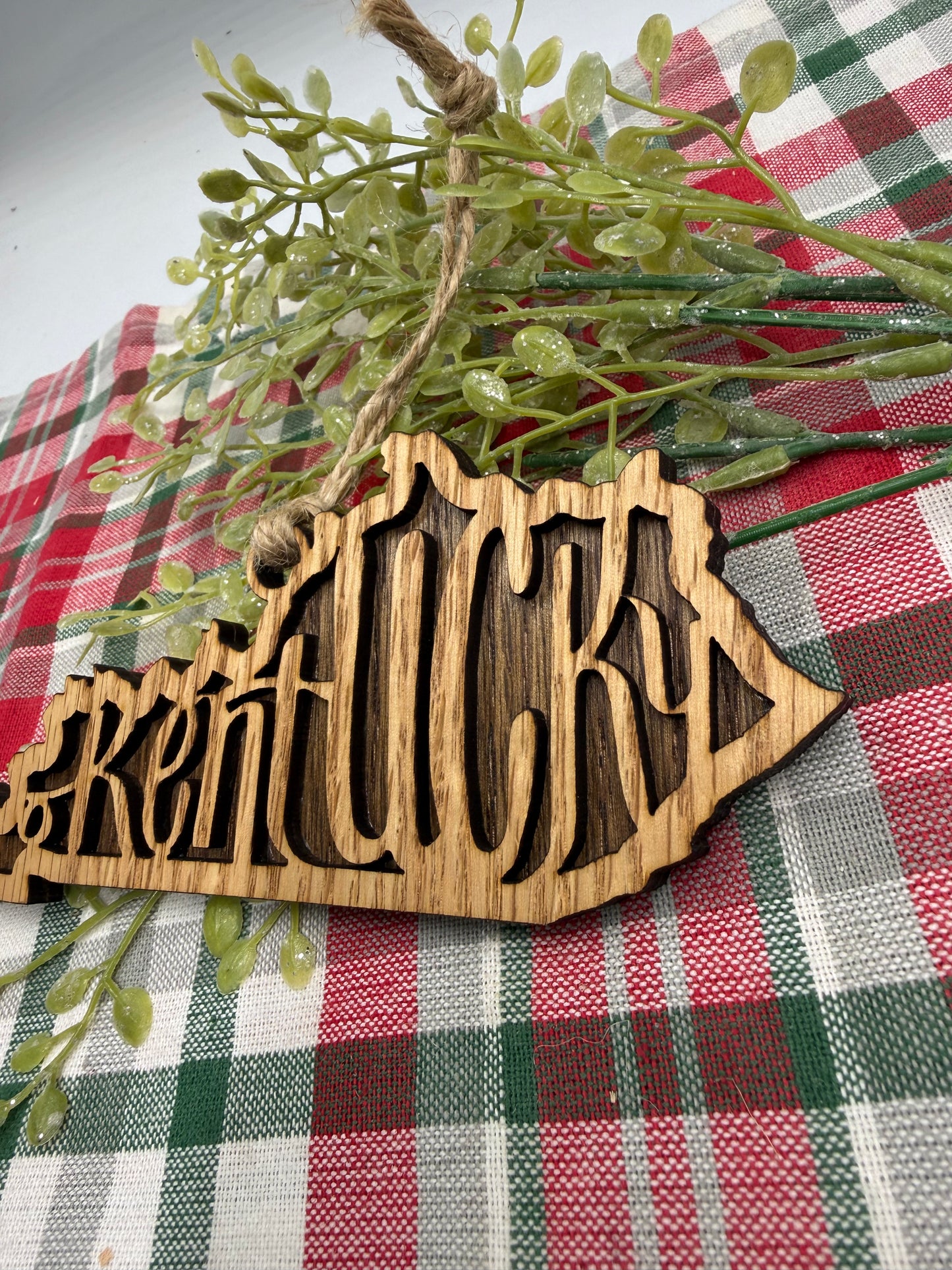 Kentucky Wood Christmas Ornament for your Kentucky Tree!!