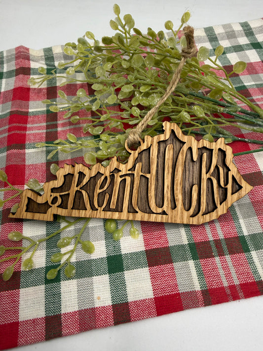 Kentucky Wood Christmas Ornament for your Kentucky Tree!!