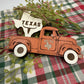 Texas Old Truck State Pride Big Tex Orange Christmas Ornament Tree Decor