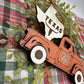 Texas Old Truck State Pride Big Tex Orange Christmas Ornament Tree Decor