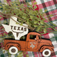 Texas Old Truck State Pride Big Tex Orange Christmas Ornament Tree Decor