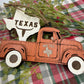 Texas Old Truck State Pride Big Tex Orange Christmas Ornament Tree Decor