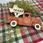 Texas Old Truck State Pride Big Tex Orange Christmas Ornament Tree Decor
