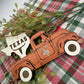 Texas Old Truck State Pride Big Tex Orange Christmas Ornament Tree Decor