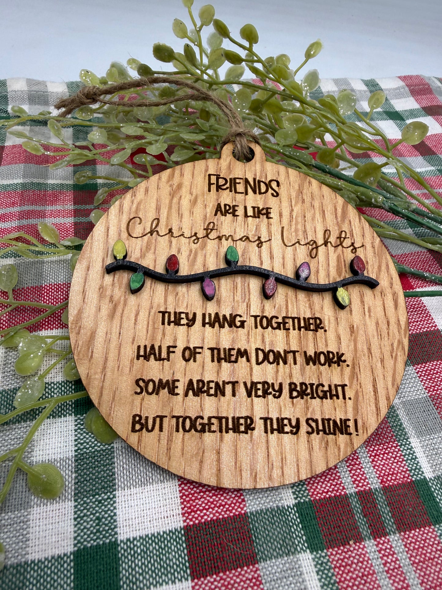 Friendship Christmas Lights Ornament Gift for Your Friends