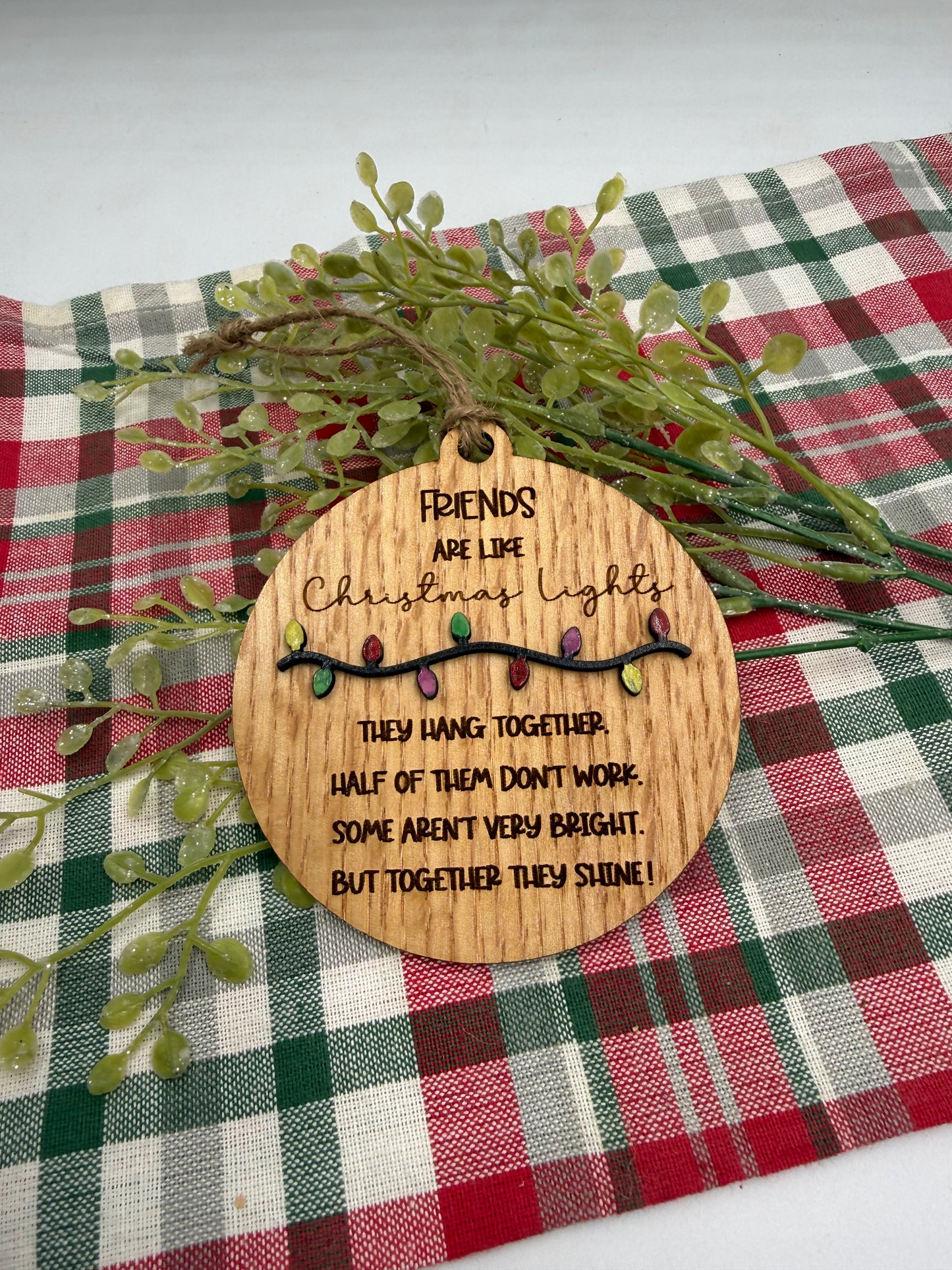 Friendship Christmas Lights Ornament Gift for Your Friends