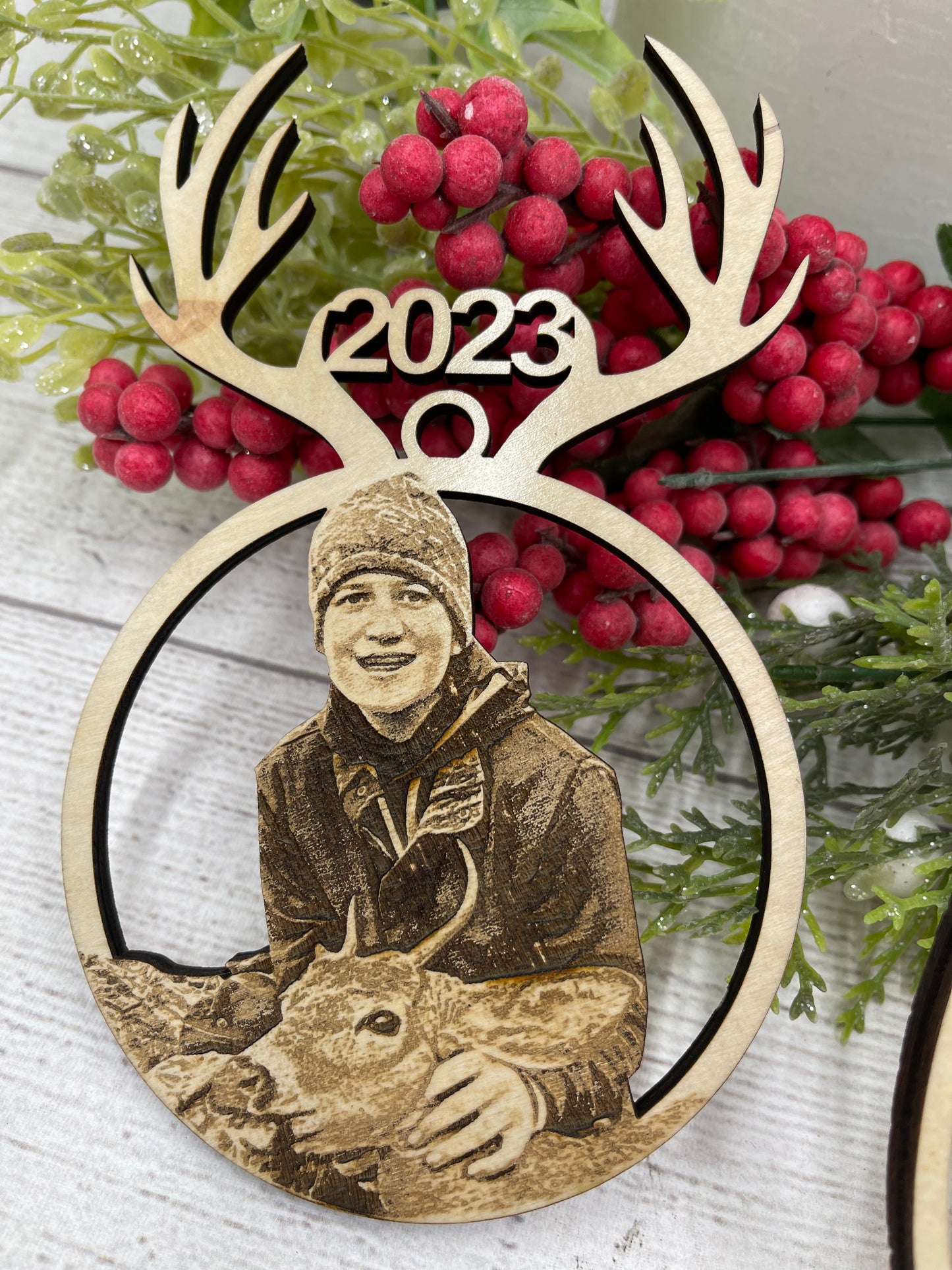 Sportsman's Christmas Ornament - Hunting & Fishing - Deer Elk Fish Christmas Gift