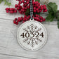 Zip Code Ornament for Christmas Ornament for Home Ornament Hometown Gift for New Home Zip Code