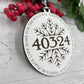 Zip Code Ornament for Christmas Ornament for Home Ornament Hometown Gift for New Home Zip Code