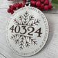 Zip Code Ornament for Christmas Ornament for Home Ornament Hometown Gift for New Home Zip Code