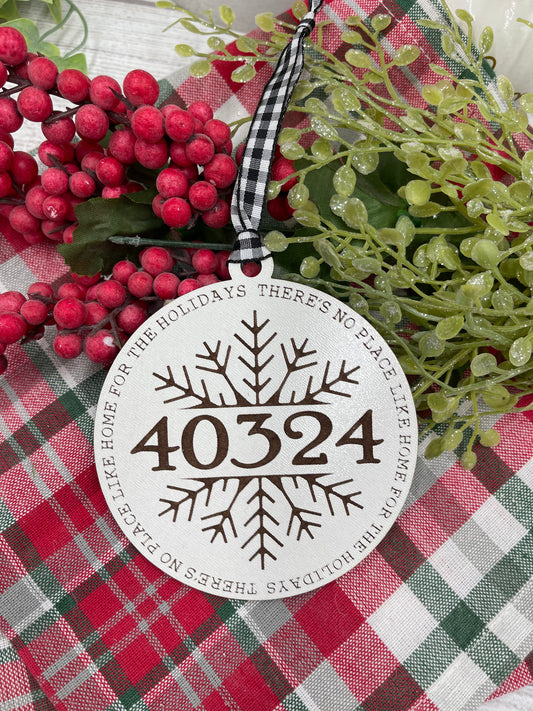 Zip Code Ornament for Christmas Ornament for Home Ornament Hometown Gift for New Home Zip Code
