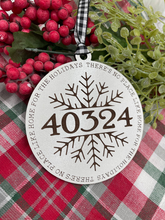Zip Code Ornament for Christmas Ornament for Home Ornament Hometown Gift for New Home Zip Code