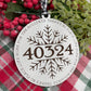 Zip Code Ornament for Christmas Ornament for Home Ornament Hometown Gift for New Home Zip Code