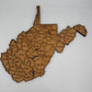 Original West Virginia wooden county map photo 1
