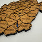 Original West Virginia wooden county map photo 2