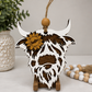Personalized Highland Cow Car Charm