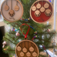 Personalized Our Family Christmas ornament variations with family and pet names
