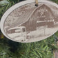 Personalized Barn & Truck Laser Engraved Christmas Ornament Unique Wedding Anniversary Gift