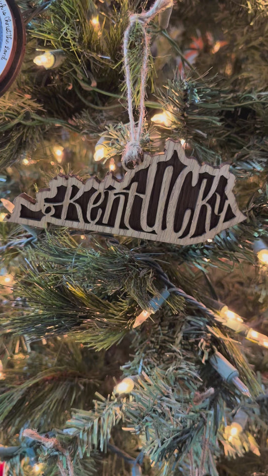 Kentucky Wood Christmas Ornament for your Kentucky Tree!!