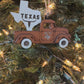 Texas Old Truck State Pride Big Tex Orange Christmas Ornament Tree Decor