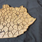 Wood Kentucky County Map Sign KY State Map Wall Art Laser Cut