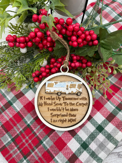 CHRISTMAS VACATION Inspired Christmas Ornament - Cousin Eddie's RV - Clark Quote Gift Griswold Ornaments Griswald Family Christmas