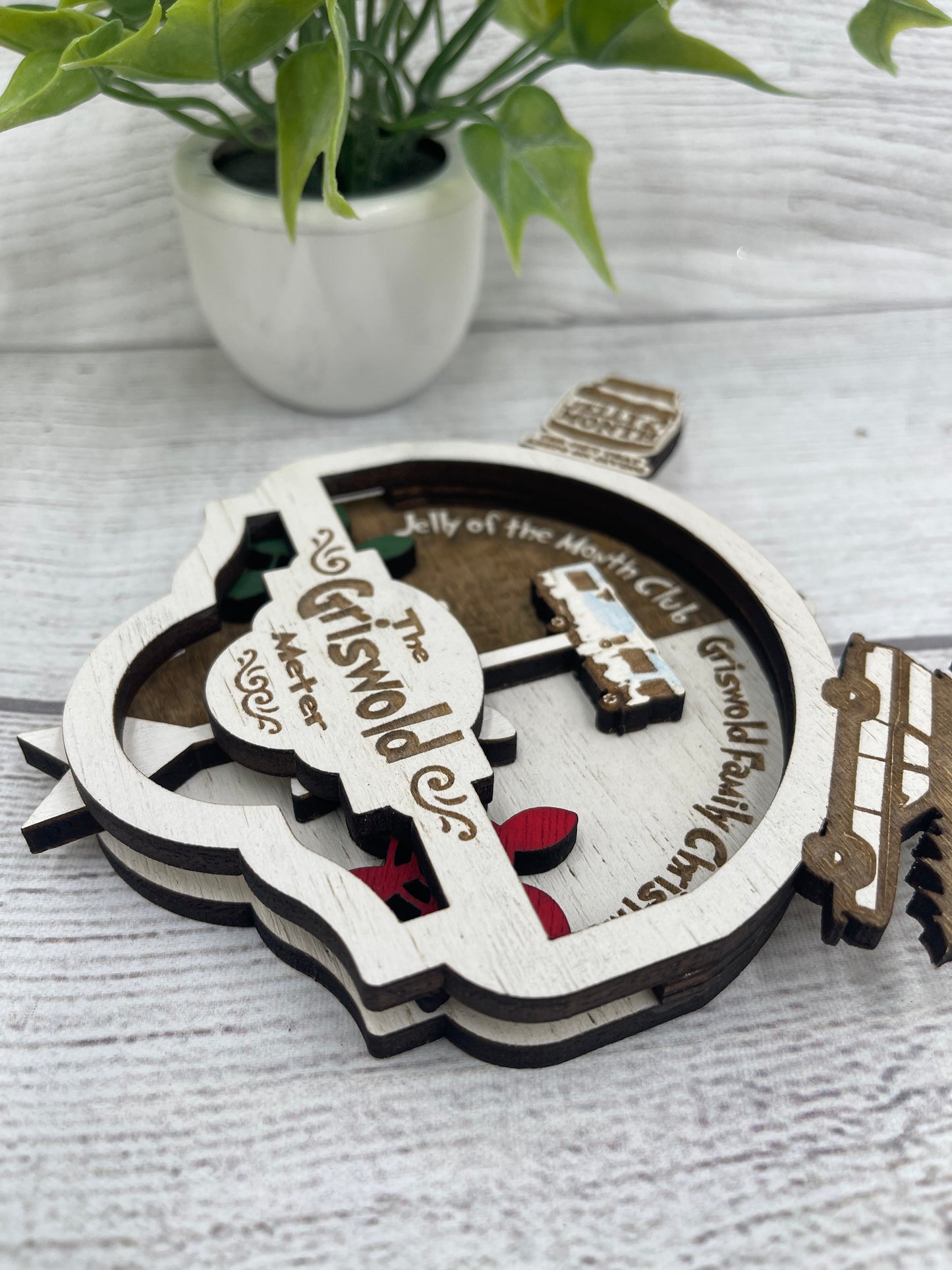 The Griswold Meter Christmas Vacation Inspired Ornament - Jelly of the Month or Griswold Family Christmas - Moveable Gears
