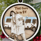 Christmas Vacation Inspired Cousin Eddie's RV Ornament - That There Is An RV - Bathrobe Sewer Dump Ornament