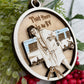 Christmas Vacation Inspired Cousin Eddie's RV Ornament - That There Is An RV - Bathrobe Sewer Dump Ornament