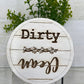 CLEAN DIRTY Farmhouse Inspired Dishwasher Magnet - Shiplap Look - Clean Dirty
