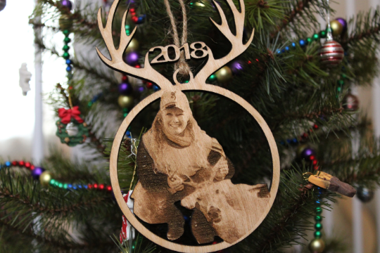 Sportsman's Christmas Ornament - Hunting & Fishing - Deer Elk Fish Christmas Gift