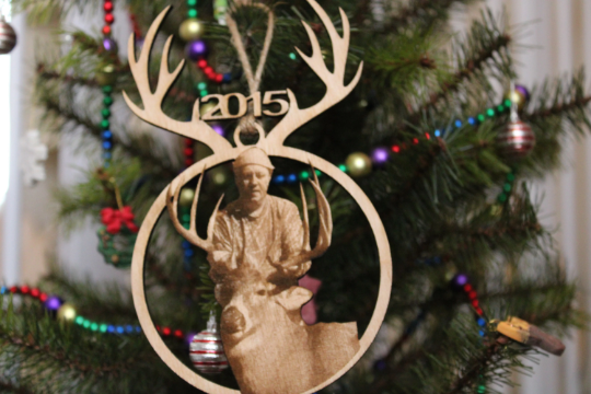 Sportsman's Christmas Ornament - Hunting & Fishing - Deer Elk Fish Christmas Gift